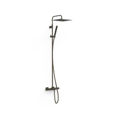 Conjunto termostático baño-ducha OVER-WALL negro bronce - 19031215KMB - Tres