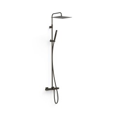 Conjunto termostático baño-ducha OVER-WALL negro bronce - 19031205KMB - Tres