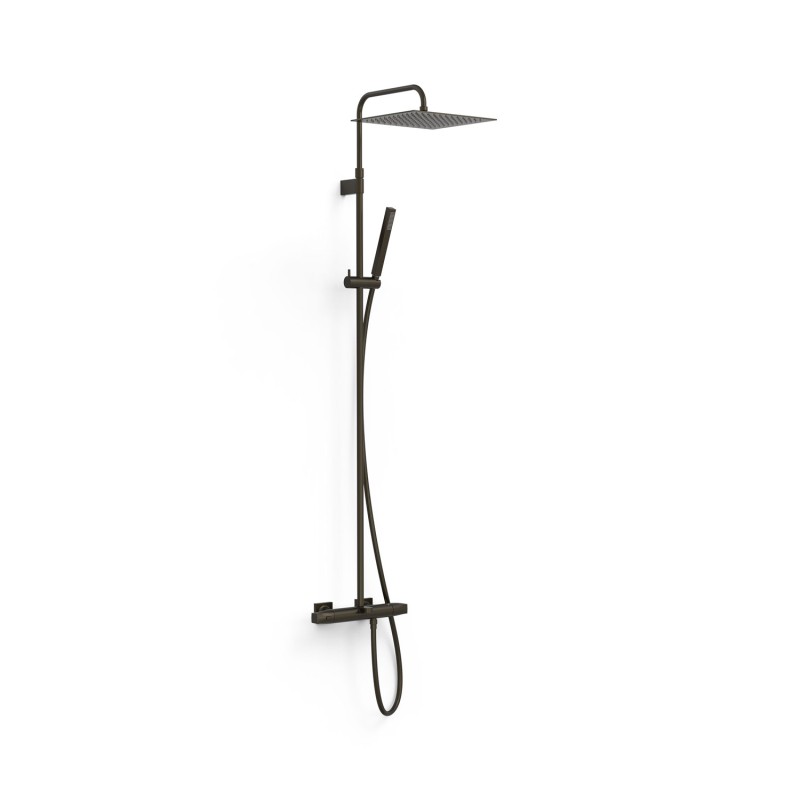 Conjunto termostático baño-ducha OVER-WALL negro bronce - 19031205KMB