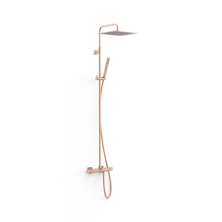Conjunto termostático baño-ducha OVER-WALL oro rosa mate - 19031205OPM 1