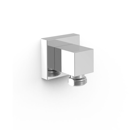 Codo ducha con toma TRES cuadrado cromo - 00618301 - Tres