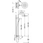 Conjunto termostático baño-ducha OVER-WALL negro mate - 19031212NM