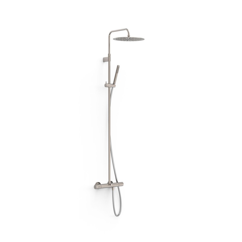 Conjunto termostático baño-ducha OVER-WALL acero - 19031202AC