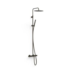 Conjunto termostático baño-ducha OVER-WALL negro bronce - 19031202KMB - Tres