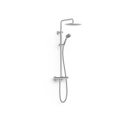 Conjunto termostático ducha mural OVER-WALL cromo - 19038701 1