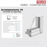 Ventana para tejado giratoria VELUX GGL madera 5