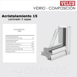 Ventana para tejado giratoria baja pendiente VELUX GBL pintada blanco 8