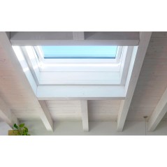 Ventana para tejado giratoria baja pendiente VELUX GBL pintada blanco - Velux