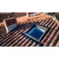 Ventana para tejado giratoria baja pendiente VELUX GBL pintada blanco Ventana para tejado giratoria baja pendiente VELUX GBL pintada blanco