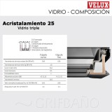 Ventana para cubierta plana VELUX DESIGN cúpula vidrio curva 12