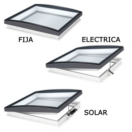 Ventana para cubierta plana VELUX DESIGN cúpula vidrio curva 1