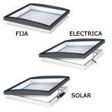 Ventana para cubierta plana VELUX DESIGN cúpula vidrio curva 1