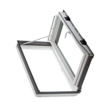 Ventana para tejado apertura lateral VELUX GXU poliuretano blanco - Velux