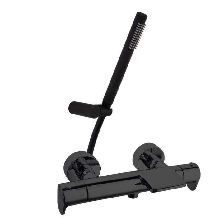 Termostático baño-ducha cascada ALEXIA negro mate - 363901DNM 1