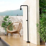 Columna ducha jardín piscina POOL acero S316 negro mate - GPP001/ANG 2
