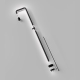 Columna ducha jardín piscina POOL acero S316 negro mate - GPP001/ANG 6
