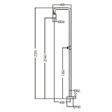 Columna ducha jardín piscina POOL acero S316 negro mate - GPP001/ANG 7