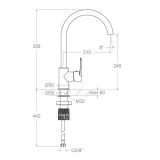 Monomando fregadero TITANIUM cromo - 183611 3