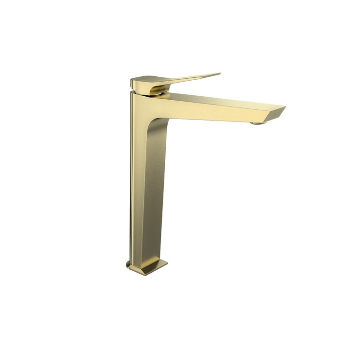 Monomando lavabo XL PRISMA oro cepillado - 420201OC 1
