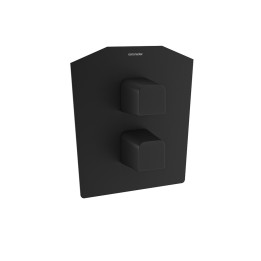 Termostático ducha empotrado 1-Vía PRISMA negro mate - 422411SNM 1