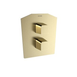 Termostático ducha empotrado 1-Vía PRISMA oro cepillado - 422411SOC 1