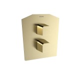Termostático ducha empotrado 1-Vía PRISMA oro cepillado - 422411SOC 1