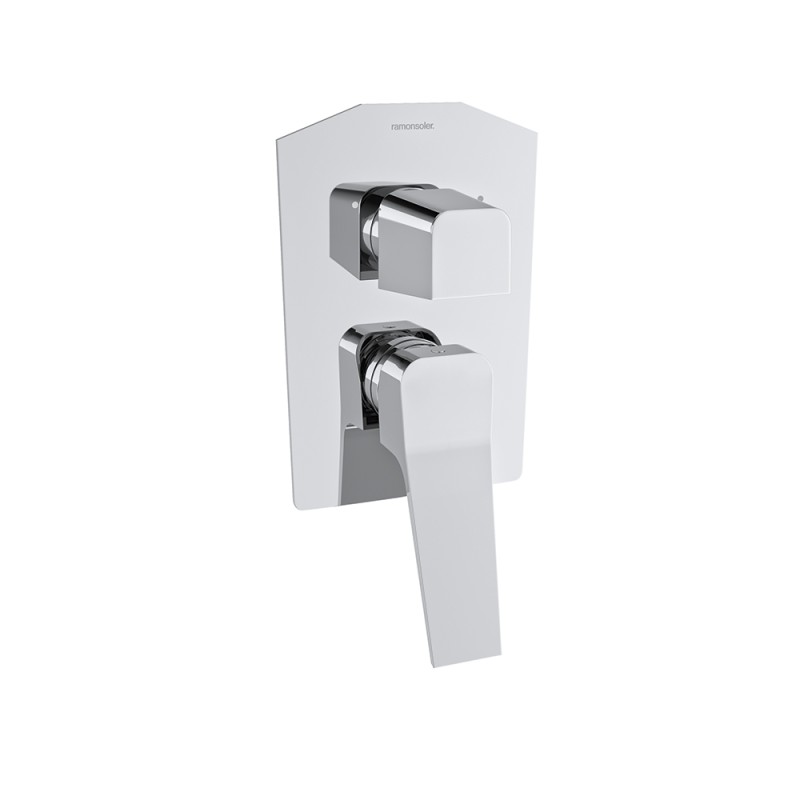 Monomando ducha empotrado 2-vías PRISMA cromo - 421502S