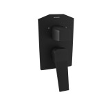 Monomando ducha empotrado 2-vías PRISMA negro mate - 421502SNM 1