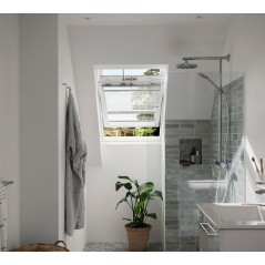 Ventana para tejado giratoria eléctrica VELUX GGU poliuretano blanco - Velux