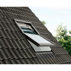 Ventana para tejado giratoria eléctrica VELUX GGU poliuretano blanco - Velux