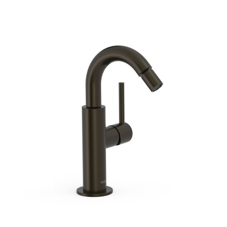Monomando bidé maneta lateral STUDY-TRES negro bronce- 26222402KMB - Tres
