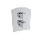Termostático ducha empotrado 2-Vías PRISMA cromo - 428712S