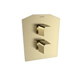 Termostático ducha empotrado 2-Vías PRISMA oro cepillado - 428712SOC 1