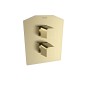 Termostático ducha empotrado 2-Vías PRISMA oro cepillado - 428712SOC
