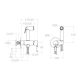 Monomando empotrado bidé WC MAGNET cromo - 756801WC 3