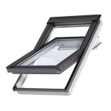 Ventana para tejado giratoria eléctrica VELUX GGL pintada blanco 2