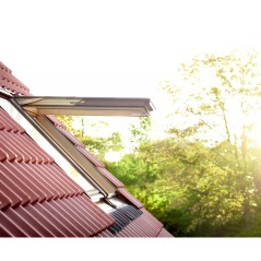 Ventana para tejado proyectante VELUX GPL pintada blanco - Velux