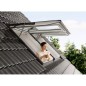 Ventana para tejado proyectante eléctrica VELUX GPU poliuretano blanco