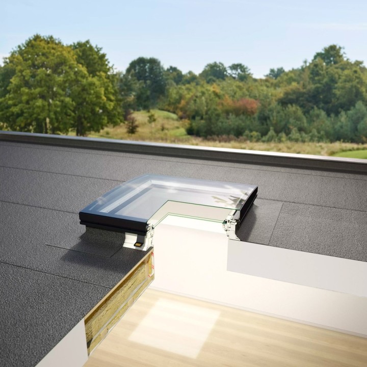 Ventana para cubierta plana VELUX DESIGN cúpula vidrio curva 7