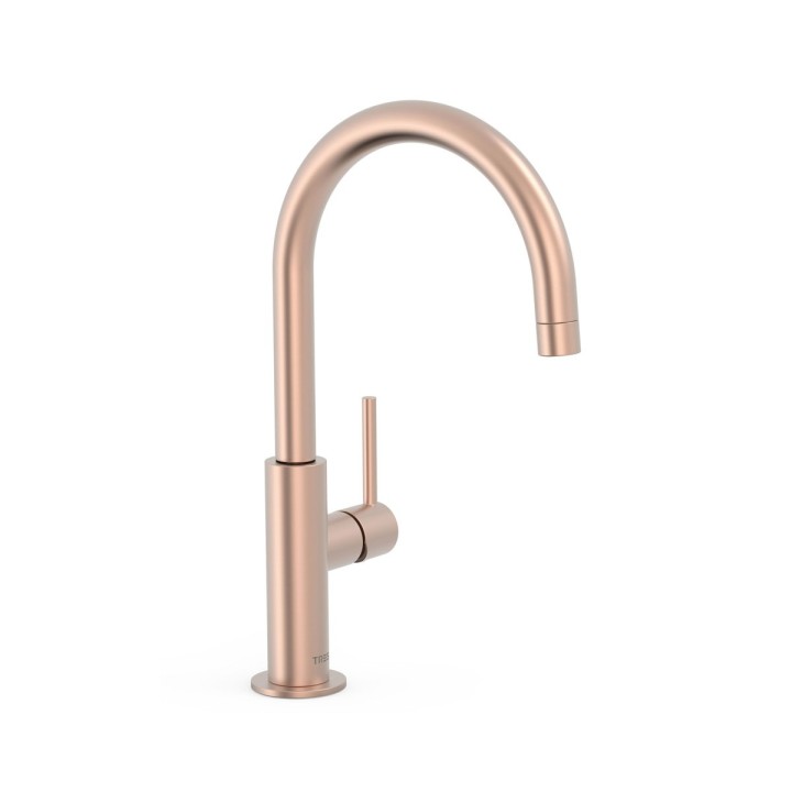Monomando lavabo alto STUDY-TRES oro rosa mate - 26290402OPM 1