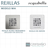 Plato ducha resina Acquabella BASE ZERO 5