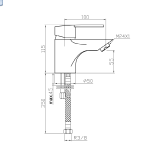 Monomando lavabo JET cromo - 96107 2