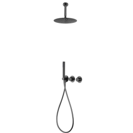 Kit termostático ducha empotrado 2-vías BREDA black gun metal - GTB056/BGM 1
