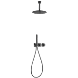 Kit termostático ducha empotrado 2-vías NEPAL black gun metal - GTN062/BGM 1