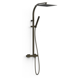 Conjunto monomando ducha SLIM-TRES MURAL negro bronce - 20219101KMB 1