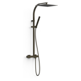 Conjunto monomando ducha SLIM-TRES MURAL negro bronce - 20219101KMB 1