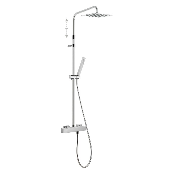 Conjunto monomando ducha CUADRO-TRES cromo - 00719701 1