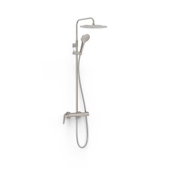Conjunto monomando ducha FUJI-TRES acero - 28119701AC - Tres