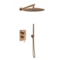 Kit monomando ducha empotrado 2-vías ODISEA cobre cepillado - K3915122CUC