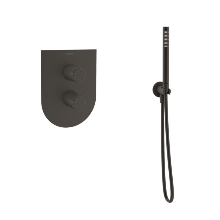 Kit termostático ducha empotrado Tzar negro mate - SK3487011NM 1